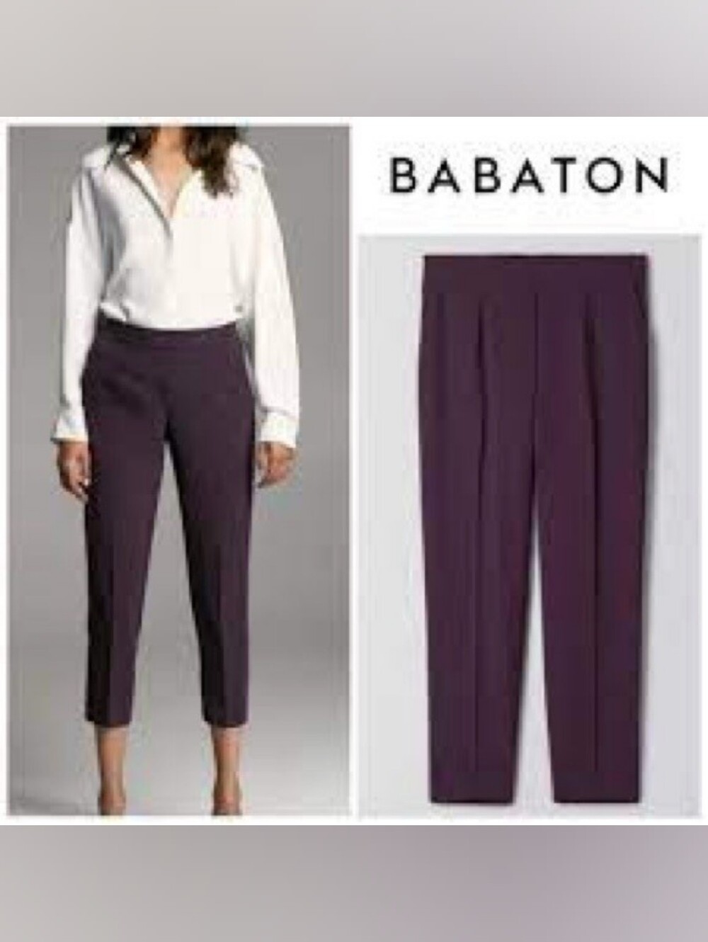 Aritzia Babaton Japanese Fabric Pull On Pants trousers office wear Womens size 4